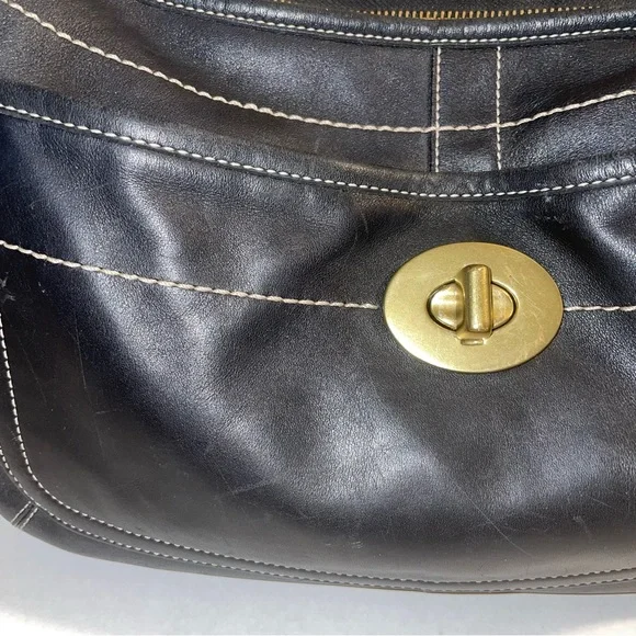 Coach Ergo Legacy Black Leather Shoulder Bag - Picture 6 of 11